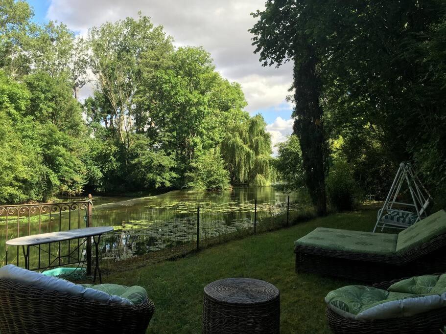 Magnifique Moulin Proche Chablis, Jacuzzi Et Riviere Villa Annay-sur-Serein Eksteriør billede
